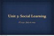 Social Learning Part B