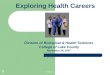 Exploring health Careers (PowerPoint)