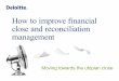 How to improve financial close and reconciliation management