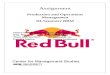 production and opreation(pom) on redbull