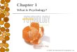 Psych 101 Chapter One