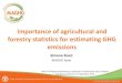 Importance of agricultural and forestry statistics for estimating GHG emissions