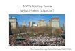 What makes nyc's startup sector special (version 2)