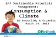 EPA Sustainable Materials Management: Consumption & Climate