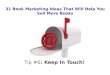31 Book Marketing Ideas | Keep In Touch