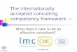The International Competency Framework