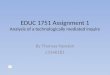 Educ 1751 assignment 1