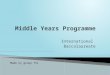 IB presentation "Middle years programme"