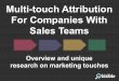 Multi-touch Attribution for Companies with Sales Teams