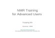 NMR Training 2009