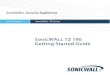 SonicWALL TZ 190 Getting Started Guide
