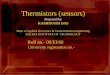 Thermistors (Sensors)