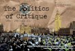CSRG the Politics of Critique Conference Programme