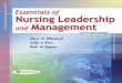 Unit 1 Chapter 4 Nursing Leadership and Management