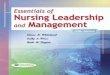Unit 1 Chapter 3 Nursing Leadership and Management