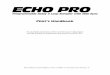 Echo Pro User Manual