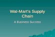 Wal-Mart's Supply Chain