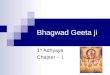 Bhagavad Geeta - Chapters 1 to 5