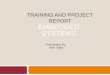 Project and Training Report