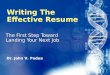 Business Communication: Writing an Effective Resume