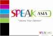 Speak asia corporate presentation