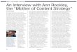 An Interview With Ann Rockley, The "Mother of Content Strategy"