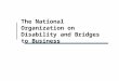 National Organization on Disability and the Bridges to Business Program