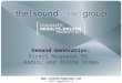 SoundView Group direct response tv, radio, online video capabilities