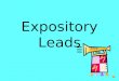 Expository Leads