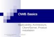 Module Owb Basics