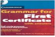 Cambridge grammar for first certificate   274p