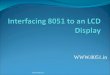 LCD 8051 interfacing