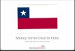 Chile Spanish Words for Money and Money Related Terms