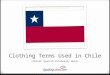 Chilean Spanish Words: Clothing Vocabulary in Spanish Flash Cards