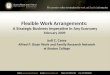 Flexible Work Arrangements - Sloan Work And Family Research Network