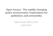 OA in Africa and the changing policy environment
