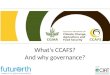 What’s CCAFS? And why governance?