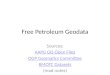 Free petroleum geodata