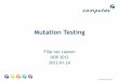 Mutation testing (OOP 2012, 2012-JAN-24)