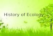 History of ecology
