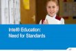 Intel Education on the Need for Standards | Education Metadata Meetup