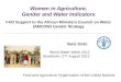 Women in Agriculture,Gender and Water Indicators by Ilaria Sisto
