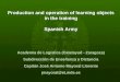 José Antonio Mayoral - Learning Objects in the Spanish Army