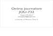 Week Two: What Is Online Journalism?