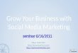 Seminar - grow your business with social media marketing