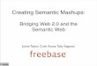 Creating Semantic Mashups  Bridging Web 2 0 And The Semantic Web Presentation 1