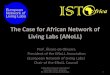 The Case for African Network of Living Labs Alvaro Oliveira