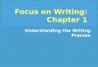 Focus on writing ch. 1