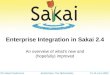 Sakai Enterprise Integration[1]