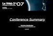 LeWeb 3 Conference Summary